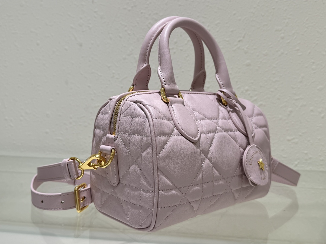 Dior Groove 20 Bag Pale Pink Macrocannage Calfskin